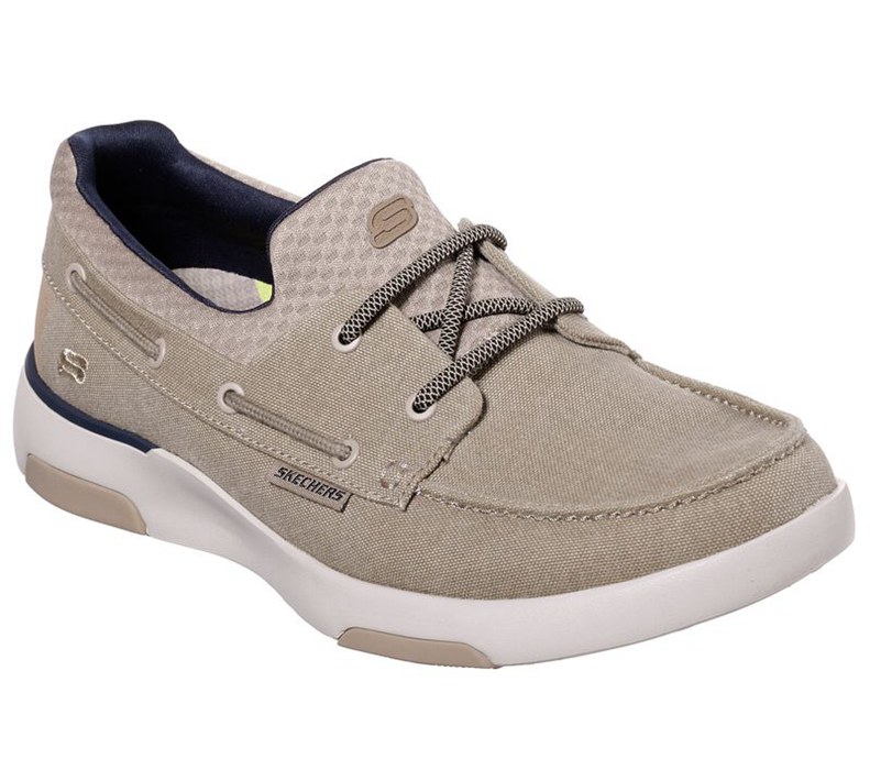 Skechers Herr Khaki Slip On - Bellinger - Garmo - Sverige (LYWUG-8270)